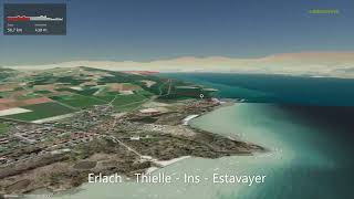 Erlach - Thielle - Ins - Estavayer - Preverenges - Lausanne - Vevey – Montreux