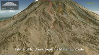Kibo Hut to Uhuru Peak via Marangu Route