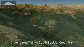Crater Lakes Trail via South Boulder Creek Trail