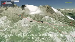 Lac Blanc and Lacs des Chéserys and Tour du Pays du Mont Blanc
