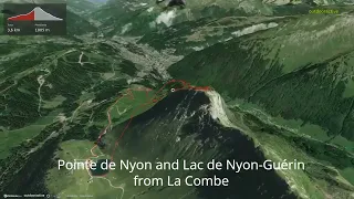 Pointe de Nyon and Lac de Nyon-Guérin from La Combe